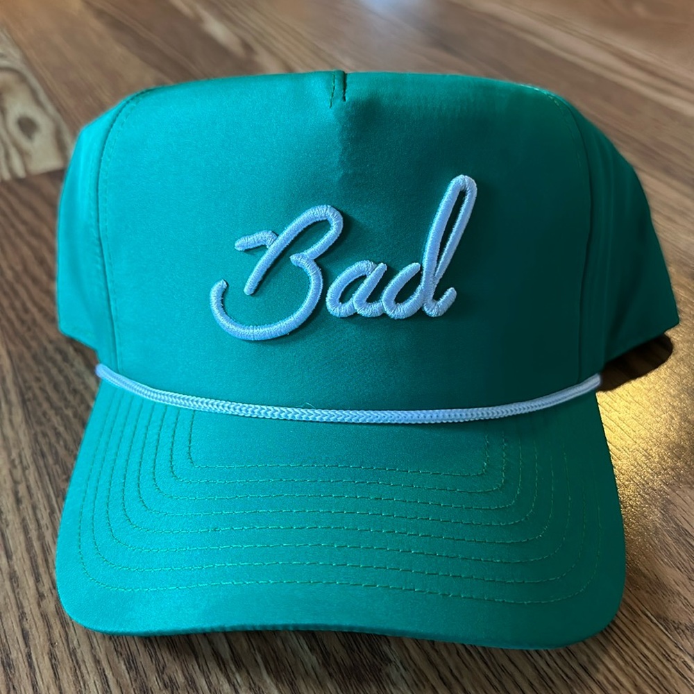 Bad Birdie "BAD" Rope Golf Hat Green OSFM